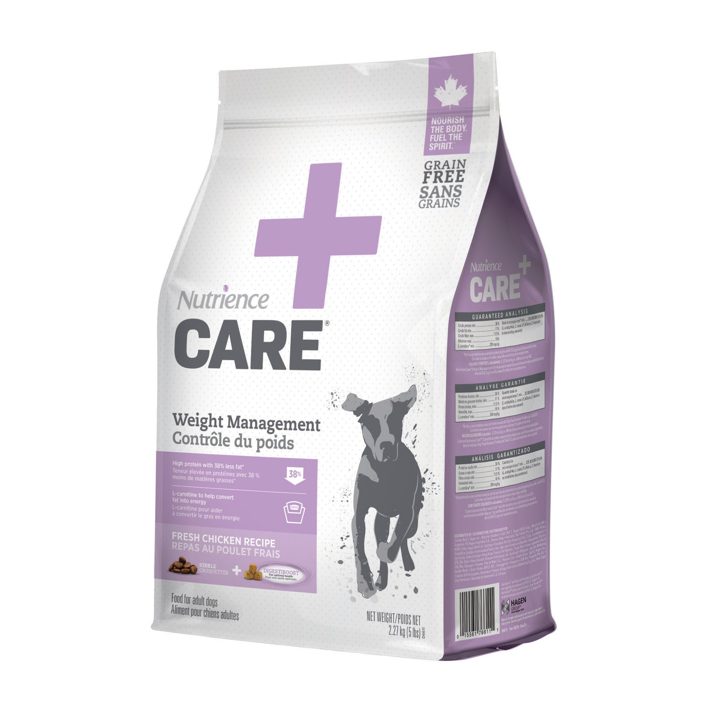 Aliment Nutrience Care Contrôle du poids pour chiens, 2,27 kg (5 lb)