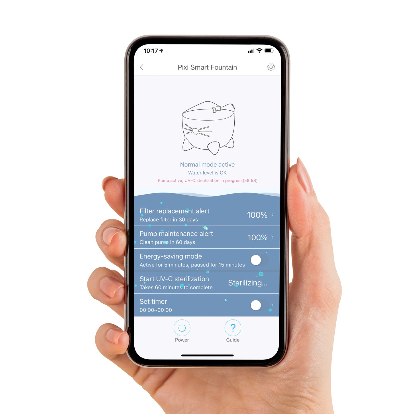 Abreuvoir intelligent Catit PIXI avec appli de contrôle à distance
