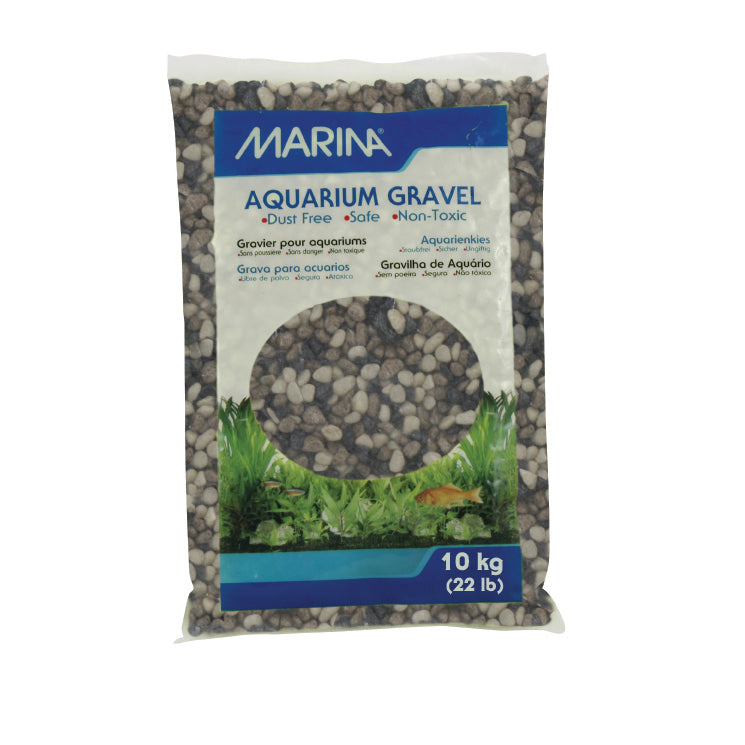 Gravier décoratif Marina, tons de gris, 10 kg (22 lb)