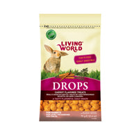 Gâteries Drops Living World pour lapins, saveur de carottes, 75 g (2,6 oz)
