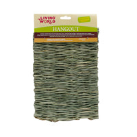 Tapis Hangout Living World en jonc naturel tissé, moyen, 33 x 23 cm (13 x 9 po)