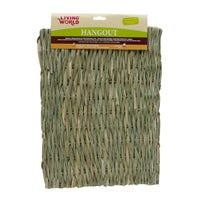 Tapis Hangout Living World en jonc naturel tissé, grand, 48 x 37 cm (19 x 15 po)
