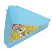 Coin-toilettes Living World pour hamsters, bleu-vert, grand