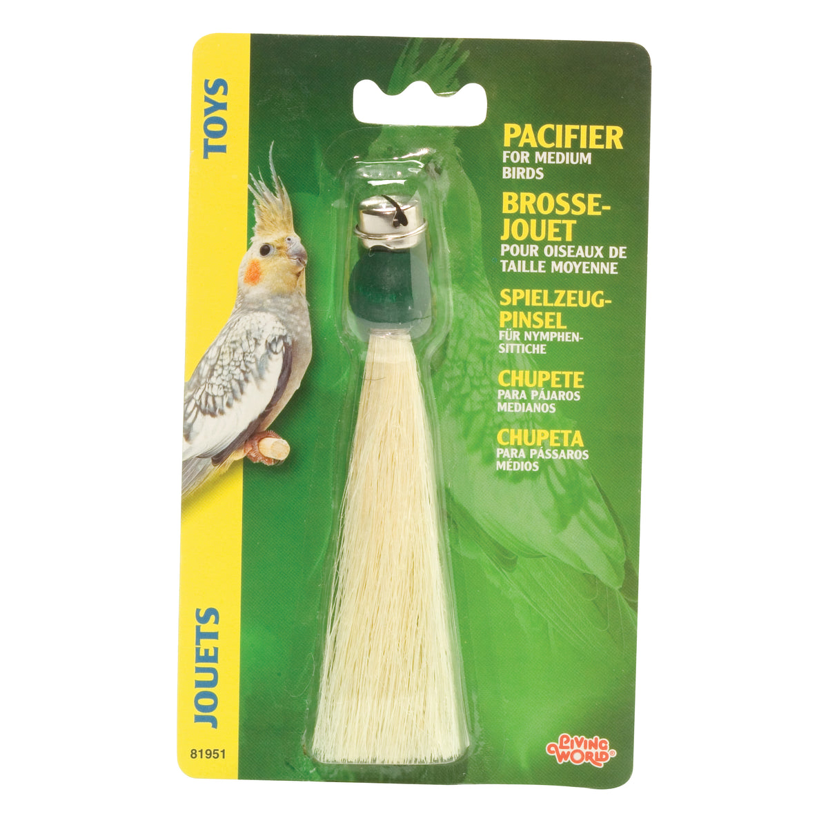 Brossejouet Living World en sisal naturel pour oiseaux moyens