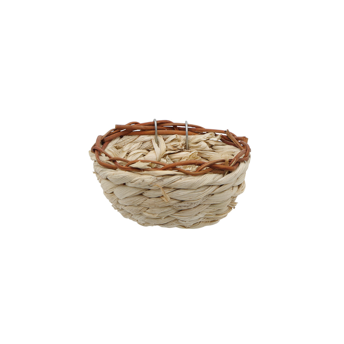 Nid Living World en feuilles de maïs pour serins, rond, 11 x 6 cm