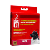 Muselière Dogit en nylon pour chiens, noire, très petite, 10 cm (3,9 po)