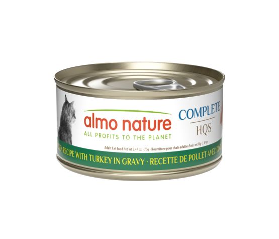 Almo Nature Hqs Complete Chat - Poulet Et Dinde En Sauce 70gr