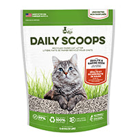 Litière Daily Scoops Cat Love faite de papier recyclé, sac de 5,45 kg (12 lb)