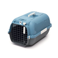 Cage de transport Catit pour chats, bleu gris, moyenne, 56 x 37,5 x 31 cm (22 x 15 x 12 po)