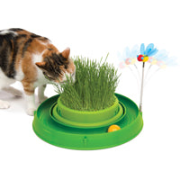 Circuit 3 en 1 avec balle et jardinière d’herbe Catit Play, vert, 36 cm (14 po)