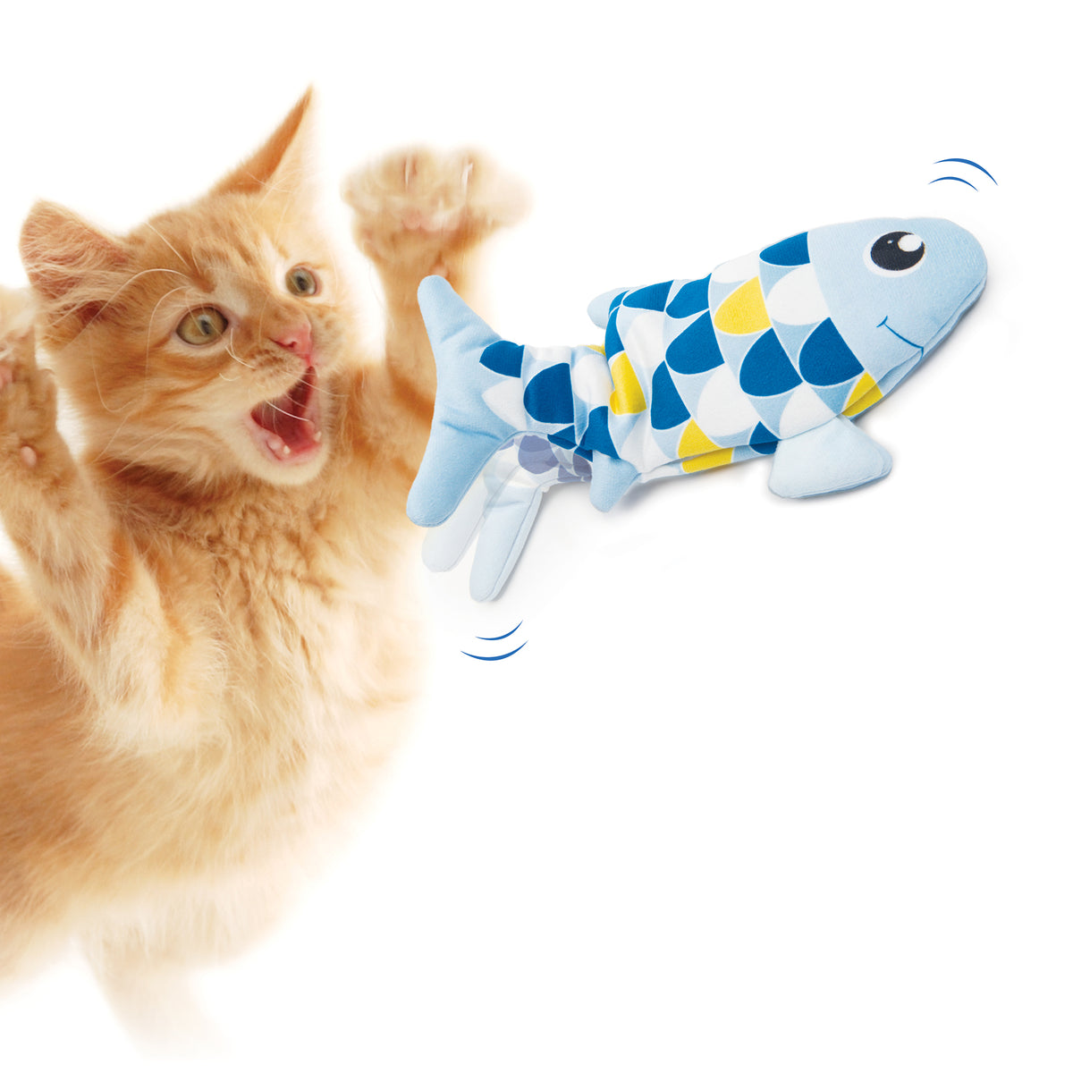 Jouet Catit Groovy, poisson, bleu