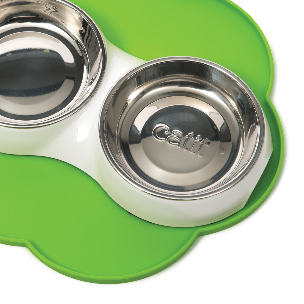 Napperon Catit en silicone, forme de fleur, vert