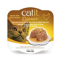 Repas de poulet Catit avec foie et patate douce, 80 g (2,8 oz)