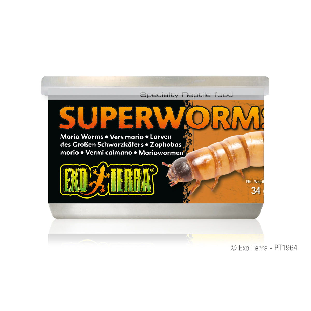Aliment en conserve Exo Terra, vers morio, 34 g (1,2 oz)