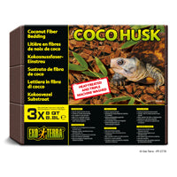 Substrat tropical Coco Husk Exo Terra, blocs, 3 x 8,8 L (8 pte)
