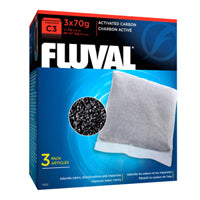 Charbon activé pour filtre à moteur Fluval C3, paquet de 3