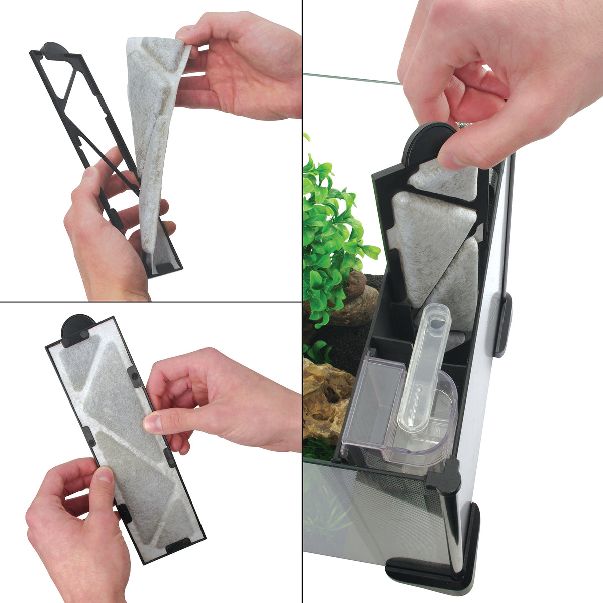 Cartouches filtrantes de charbon pour aquarium Fluval Betta de 20 L, 35 g, paquet de 4