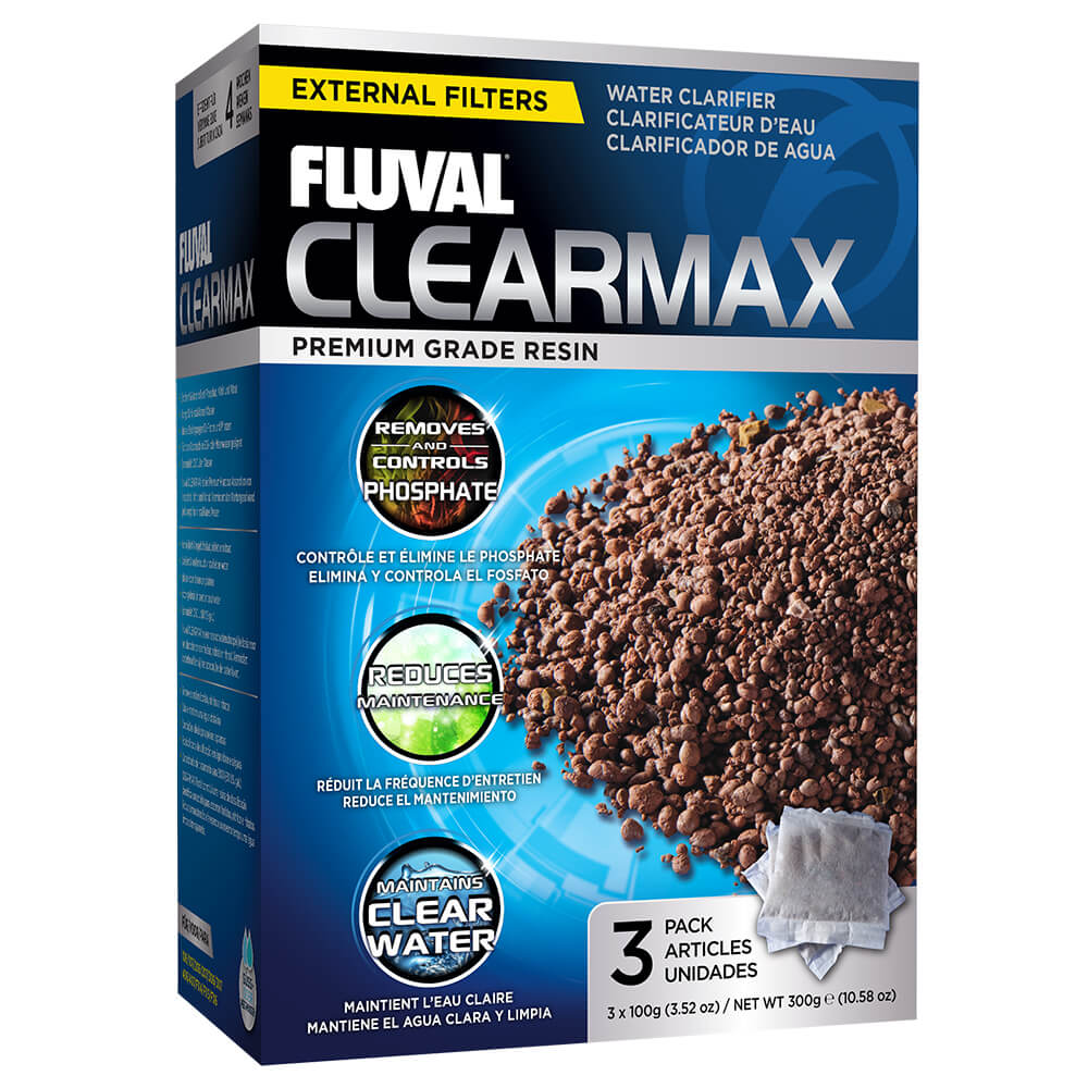 Éliminateurs de phosphate ClearMax Fluval, 300 g, 3 sachets de 100 g (3,5 oz)