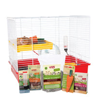 Cage équipée de luxe Living World à deux étages pour hamster, L. 46 x l. 29 x H. 37 cm (18 x 11,4 x 14,5 po)