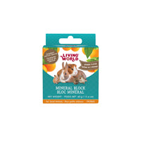 Bloc minéral Living World pour petits animaux, arôme d’orange, 40 g (1,4 oz)