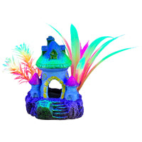 Maison en champignons iGlo Marina avec plantes, 10 cm (4 po)
