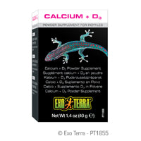 Supplément de calcium + D3 Exo Terra en poudre, 40 g (1,4 oz)