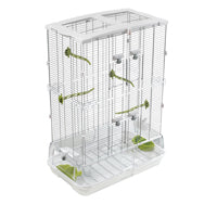 Cage Vision pour oiseaux de taille moyenne, modèle M02, haute, grillage étroit, 62,5 x 39,5 x 87 cm (24,6 x 15,6 x 34,3 po)
