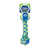 Jouet Fitness Zeus, haltère en corde et en TPR avec balle de tennis, 30,5 cm (12 po)