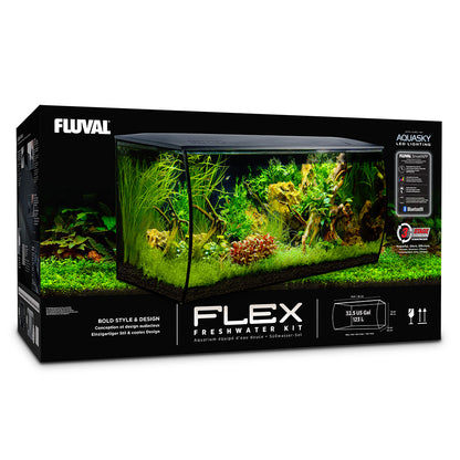Aquarium Flex Fluval, noir, 123 L (32,5 gal US)