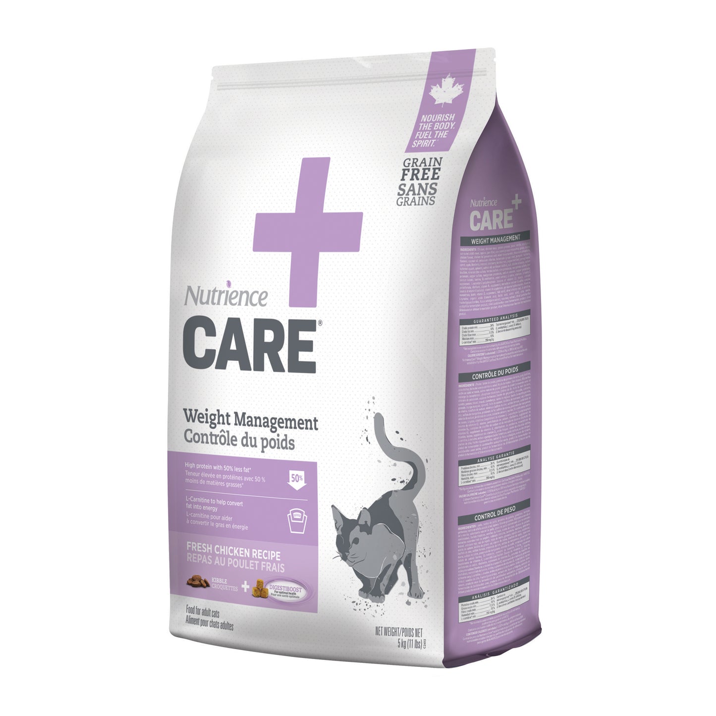 Nourriture Nutrience Care, Contrôle du poids pour chats, 5 kg