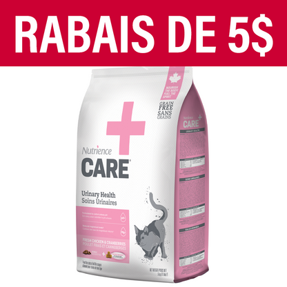 Nourriture Nutrience Care, Soins urinaires pour chats, 5 kg