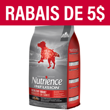 Aliment Nutrience Infusion pour chiens adultes en santé, Bœuf, 10 kg (22 lbs)