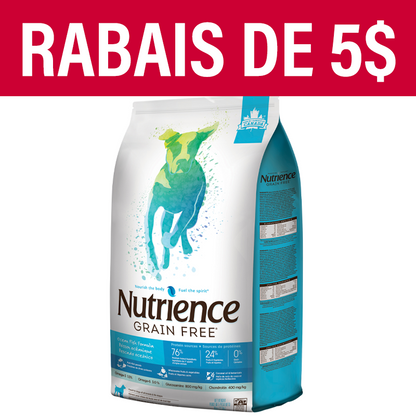 Aliment Nutrience Sans grains pour chiens, Poisson océanique, 10 kg (22 lbs)