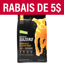 Aliment Subzero Nutrience Sans grains pour chiens de grande race, formulation Vallée du Fraser, 10 kg (22 lbs)