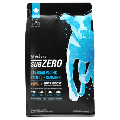 Aliment Subzero Nutrience Sans grains pour chiens, formulation Pacifique canadien, 10 kg (22 lbs)
