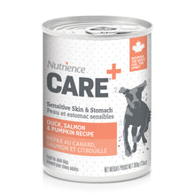 Pâté Nutrience Care Peau et estomac sensibles pour chiens, repas au canard, saumon et citrouille, 369 g (13 oz)