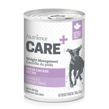 Pâté Nutrience Care Contrôle du poids pour chiens, repas au poulet frais, 369 g (13 oz)