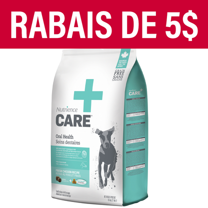 Aliment Nutrience Care Soins dentaires pour chiens, 9,5 kg (21 lb)