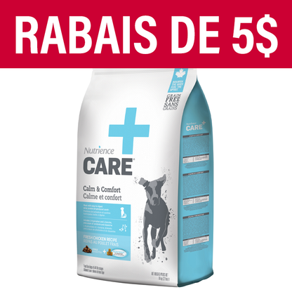 Aliment Nutrience Care Calme et confort pour chiens, 10 kg (22 lb)