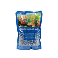 Gravier décoratif Marina, trois tons de bleu, 2 kg (4,4 lb)