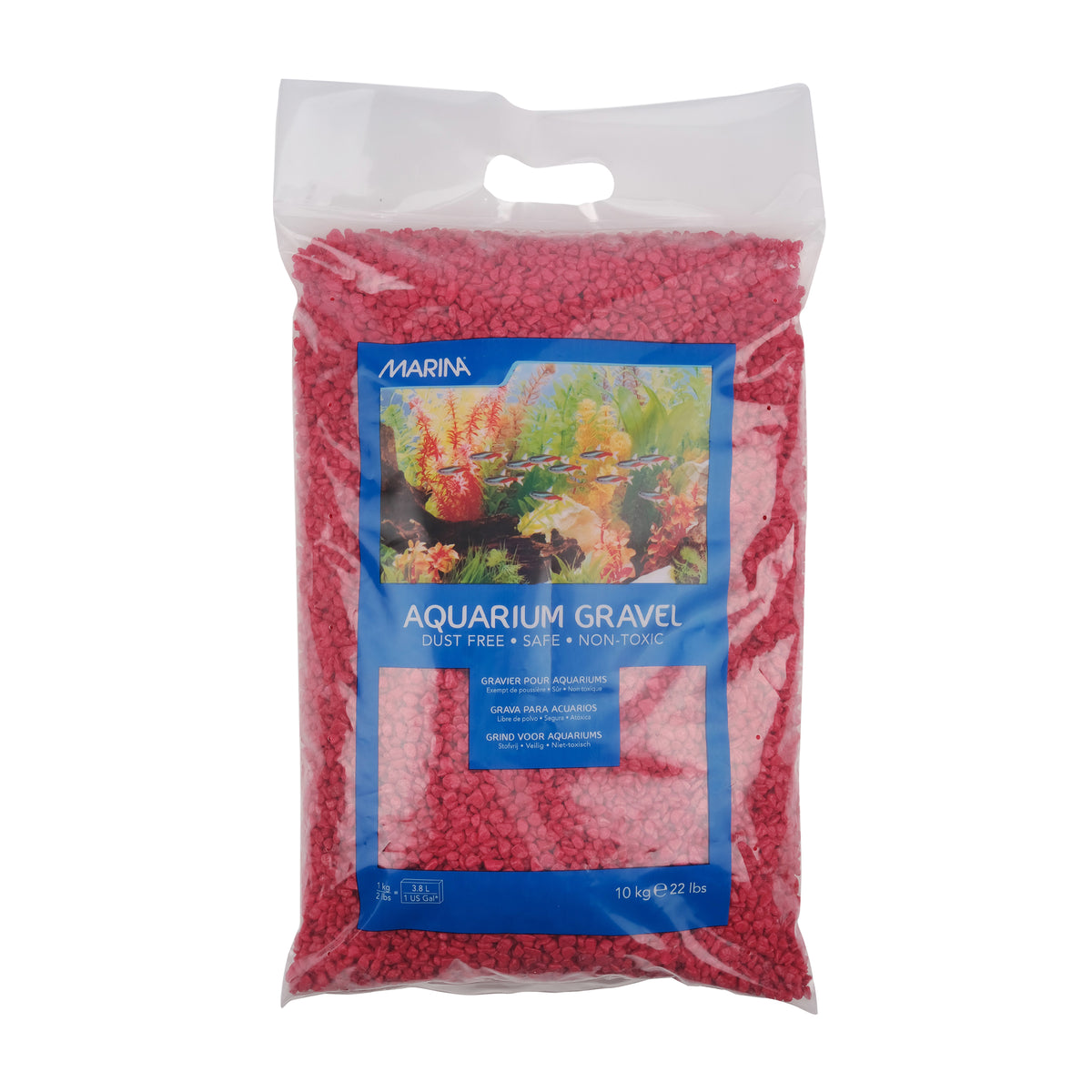 Gravier décoratif Marina, rouge, 10 kg (22 lb)