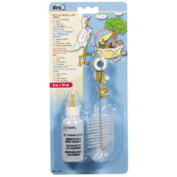 Trousse d’allaitement avec tétines supplémentaires,1 brosse,1 bouchon de rechange,2 tétines supplémentaires