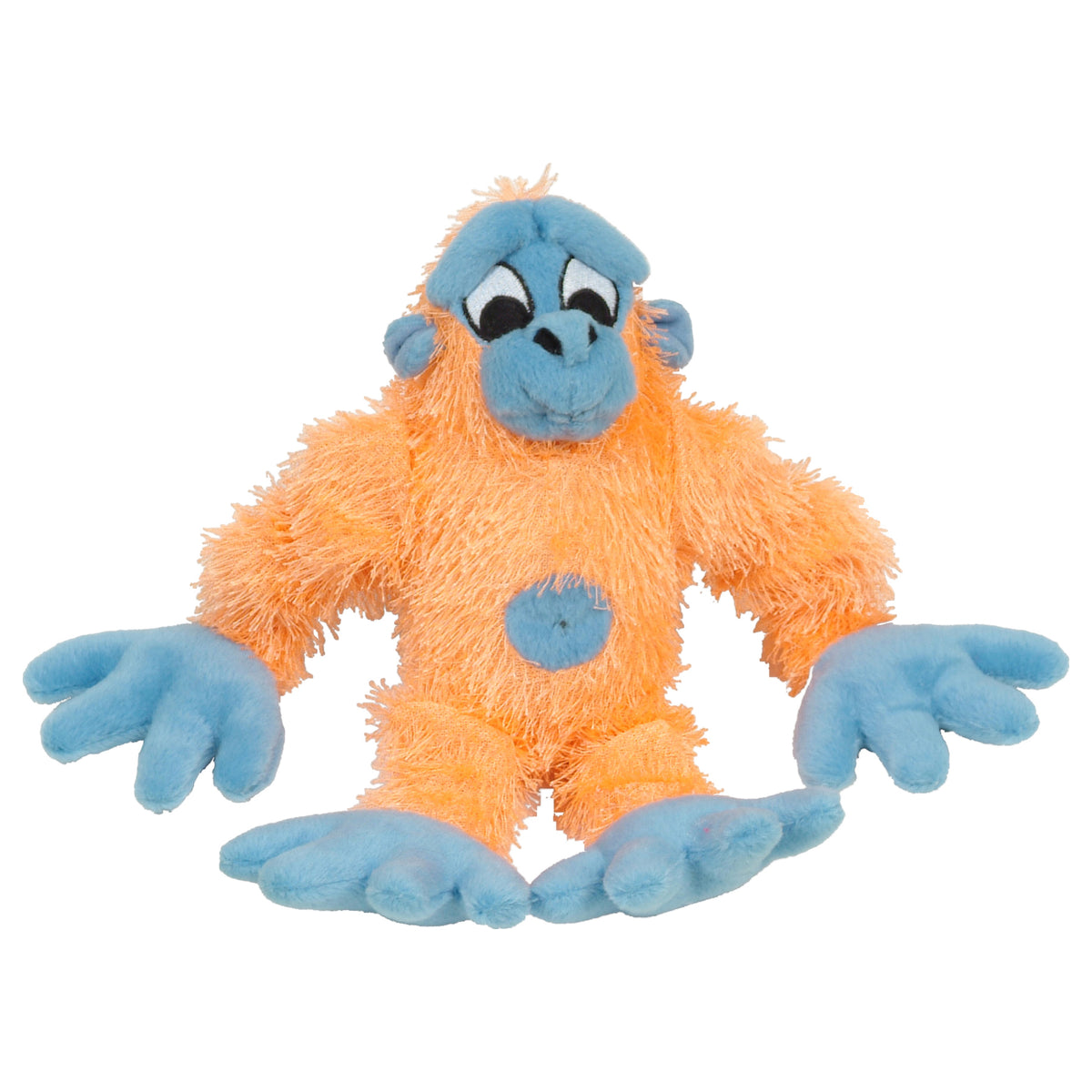 Jouet Puppy Luvz Dogit en peluche avec organe sonore, gorille orange et bleu