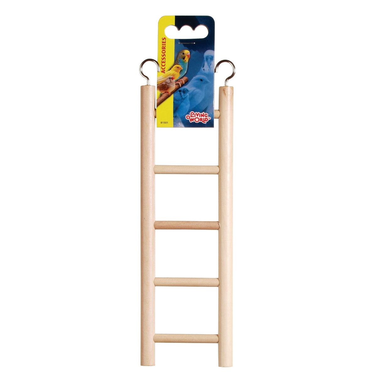 Échelle en bois Living World à 5 barreaux, 25 cm (5,5 po)