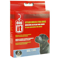 Muselière en nylon Dogit pour chiens, noir, très très grand, 30 cm (12 po)