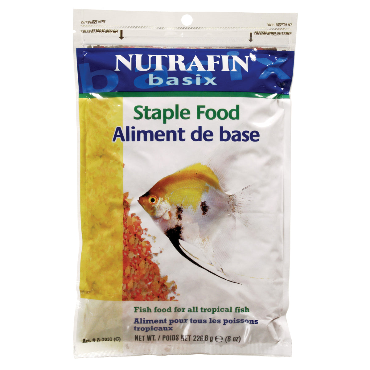 Flocons de base Nutrafin basix, sac refermable, 226,8 g (8 oz)