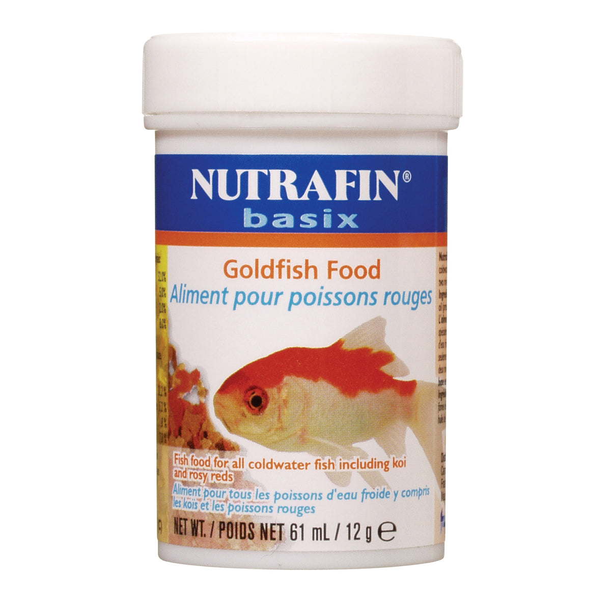 Flocons Nutrafin basix pour poissons rouges, 12 g (0,4 oz)