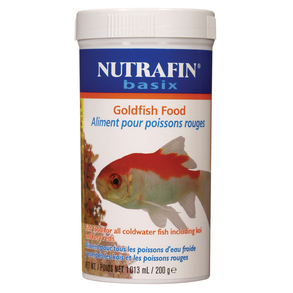 Flocons Nutrafin basix pour poissons rouges, 200 g (7 oz)