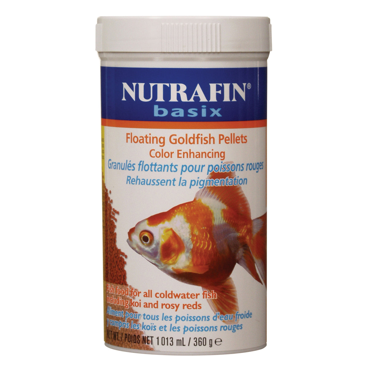 Granulés flottants Nutrafin basix pour poissons rouges, 360 g (12,7 oz)