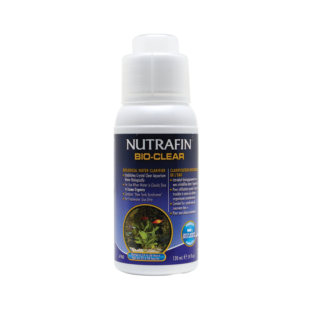 Clarificateur biologique BioClear Nutrafin pour l’eau, 120 ml (4 oz liq.)